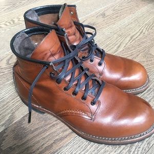 Red Wing Shoes Men's Brown Leather Work Boots